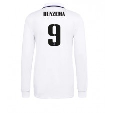 Real Madrid Karim Benzema #9 Hjemmedrakt 2022-23 Langermet